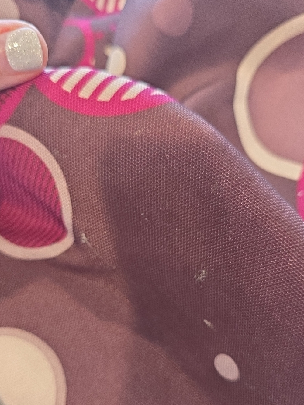 JanSport SuperBreak Backpack Brown Pink Circle Print School Book Bag Y2K Preppy - Picture 11 of 11